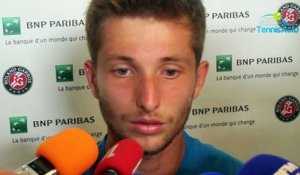 Roland-Garros 2018 - Corentin Moutet : "79 000 euros ? J'ai pas le permis donc je vais pas m'acheter une voiture"