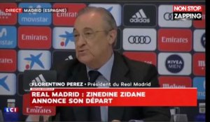 Zidane quitte le Real Madrid : La déception de Florentino Pérez (vidéo)