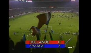 Joie des Français à la fin du match France-Pays Bas