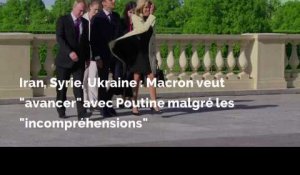 Iran, Syrie, Ukraine: Macron veut "avancer" avec Poutine malgré les "incompréhensions"