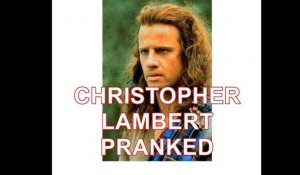 Christopher Lambert gets pranked by French comic pretending to be movie director
