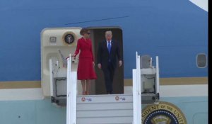 Donald Trump est arrivé à Paris: les premières images du couple présidentiel en France