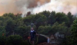 Nice: important incendie à Carros, des évacuations en cours