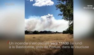 Vaucluse: un incendie ravage un massif de la Bastidonne
