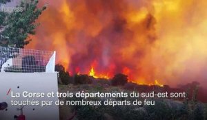 Incendies dans le sud de la France: plus de 2000 hectares touchés