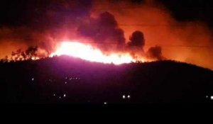 Incendie nocturne dans le Var: près de 10.000 personnes évacuées