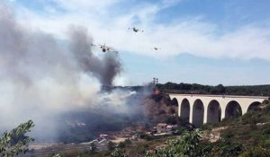 Incendies en Paca : le feu de Carro en passe d'être maîtrisé
