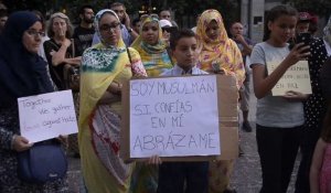 Attentats/Espagne: Marche contre le terrorisme à Grenade