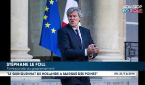 François Hollande a marqué des points sur son quinquennat affirme Stéphane Le Foll