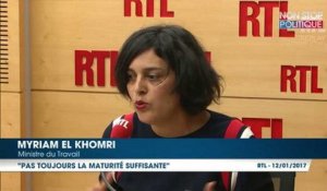 Myriam El Khomri accuse d'immaturité ceux qui contestent la loi Travail