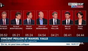 Primaire à gauche - Le Débat : Échanges tendus entre Vincent Peillon et Manuel Valls sur l'accueil des réfugiés (Vidéo)