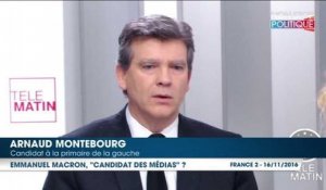 Arnaud Montebourg s'attaque à Emmanuel Macron, le "candidat des médias"