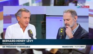 François Hollande : Bernard-Henry Levy, dernier satisfait ? Il salue ''un Président tout à fait formidable !''