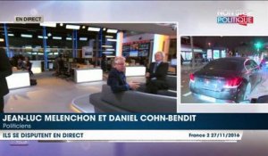 Jean-Luc Mélenchon et Daniel Cohn-Bendit se disputent en direct