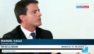 Manuel Valls affirme sa loyauté envers François Hollande et appelle la gauche à sortir ''du bac à sable''