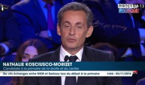 Primaire à droite - le débat : vifs échanges entre Nicolas Sarkozy et Nathalie Kosciusko-Morizet