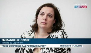 Démission d'Emmanuel Macron : Emmanuelle Cosse est "déçue"