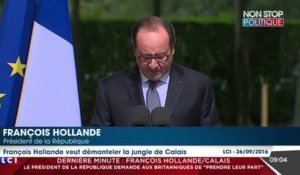 François Hollande à Calais : il tacle ceux qui polémiquent sur la "jungle"