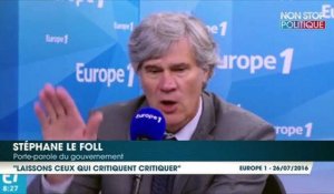 Stéphane Le Foll reproche aux journalistes de sans cesse "critiquer" les actions du gouvernement