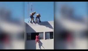 Brésil : Une femme tente de se suicider, les pompiers interviennent brutalement (Vidéo) 