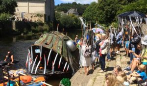 Fête de l'eau 2017 : course de radeaux à Quimperlé 