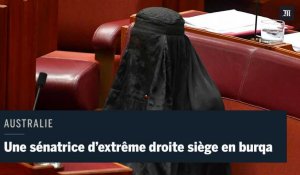 En Australie, une sénatrice d'extrême droite siège au Parlement vêtue d'une burqa