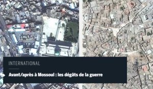 Avant/après à Mossoul : les dégâts de la guerre 