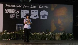 Hong Kong rend hommage au prix Nobel de la paix Liu Xiaobo