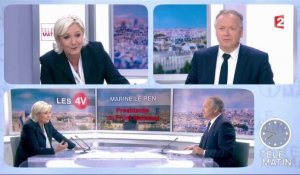 Télématin, France 2 : Marine Le Pen bute sur un mot et insulte par inadvertance son père