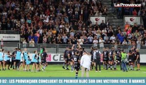 Pro D2  : Les Provençaux concluent ce premier bloc sur une victoire face à Vannes
