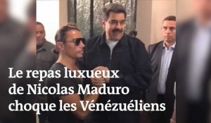 Un repas luxueux de Nicolas Maduro choque des Vénézuéliens