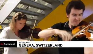 Un concert improvisé de Vivaldi à l'aéroport de Genève