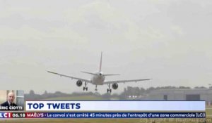 Un avion d'Air France rate sa tentative d'atterrissage - ZAPPING ACTU DU 25/09/2018