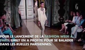 Emily Ratajkowski à Paris pour la Fashion Week 2018