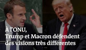 À la tribune de l'ONU, Trump et Macron divergent