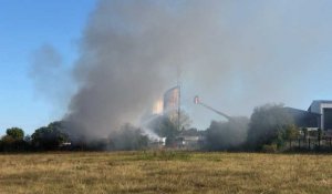 Paprec. Incendie dans la zone artisanale de Saint-Berthevin, en Mayenne