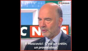 Pierre Moscovici réagit au coup de sang d'un eurodéputé italien, le qualifiant de «fasciste»