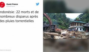 Indonésie : 22 morts et de nombreux disparus après des pluies torrentielles