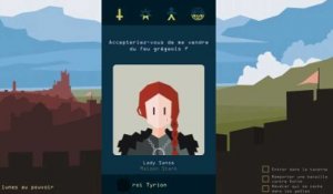Reigns : Game of Thrones - Bande-annonce de gameplay