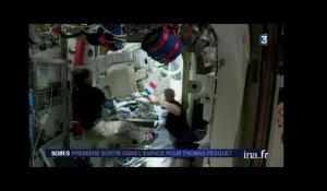 ISS Sortie de Thomas Pesquet dans l'espace