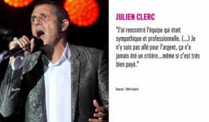 Julien Clerc juré dans The Voice pour l'argent ? Il dément