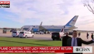 Melania Trump : Son avion atterrit d'urgence après de la fumée dans l'appareil (vidéo) 