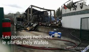 Incendie chez Dely Wafels : sur le site de l'entreprise, il ne reste plus que des décombres