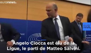 [Vidéo] Un eurodéputé italien écrase les notes de Moscovici avec sa chaussure
