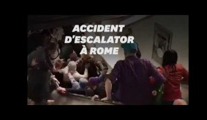 À Rome, un escalator s'écroule dans le métro avant le match AS Roma-CSKA Moscou