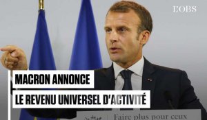 Plan pauvreté : Emmanuel Macron annonce le revenu universel d'activité