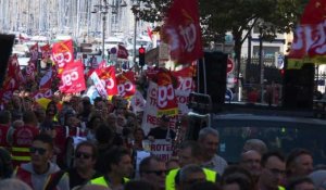 Défilés en France contre la politique sociale de Macron