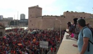 Marseille: manifestation en soutien à l'Aquarius