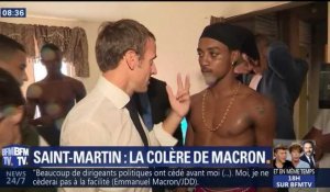 La leçon de morale d'Emmanuel Macron à un jeune braqueur de Saint-Martin