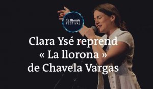 Clara Ysé interprète « La Llorona » au Monde festival